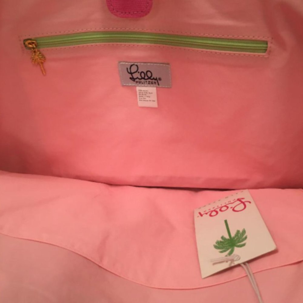 NEW $135 Lilly Pulitzer Sandpiper tote Canvas Bag - Picture 9 of 11